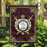 Tennant Tartan Crest Garden Flag - Celtic Thistle Style